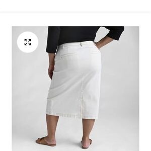 Christopher & Banks Cream Skirt